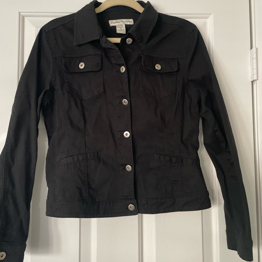 Black Jean Jacket M from Bamboo Trader